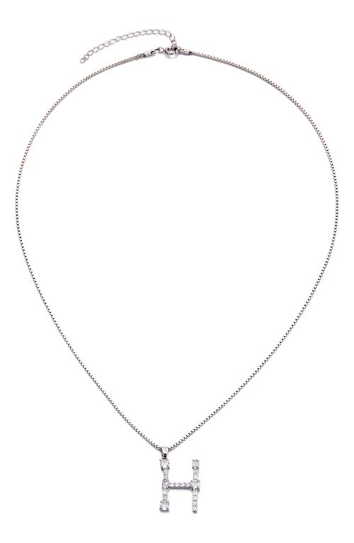 Adornia Mixed Crystal Initial Pendant Necklace