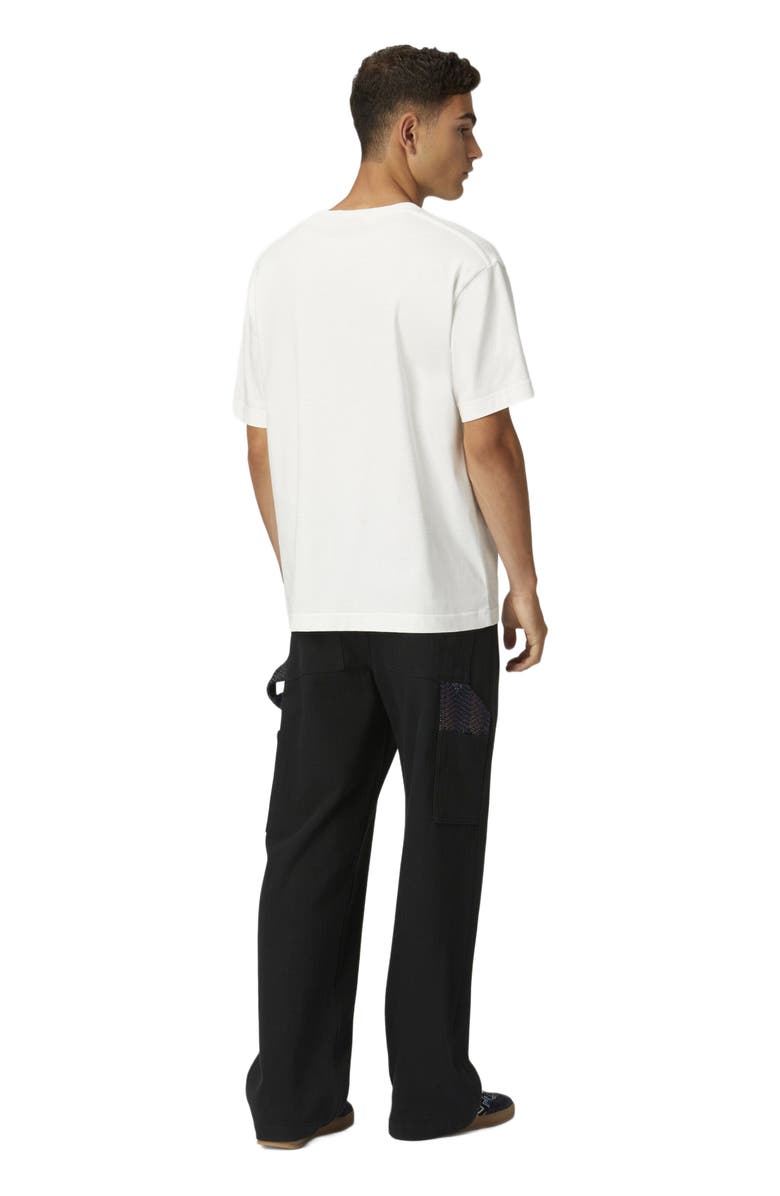 Missoni Cotton Crewneck T-shirt With Gradient Zig Zag Insert, Alternate, color, 