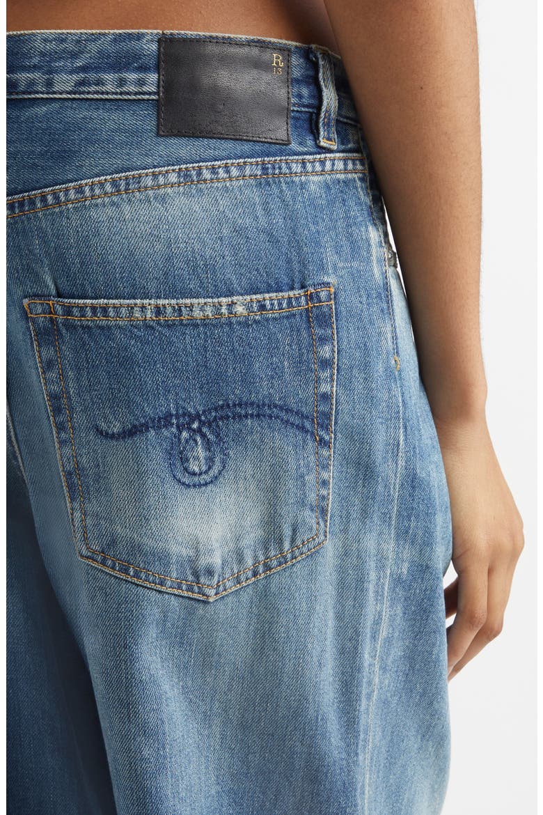 Damon Pleated Wide Leg Jeans, Alternate, color, KELLEN BLUE