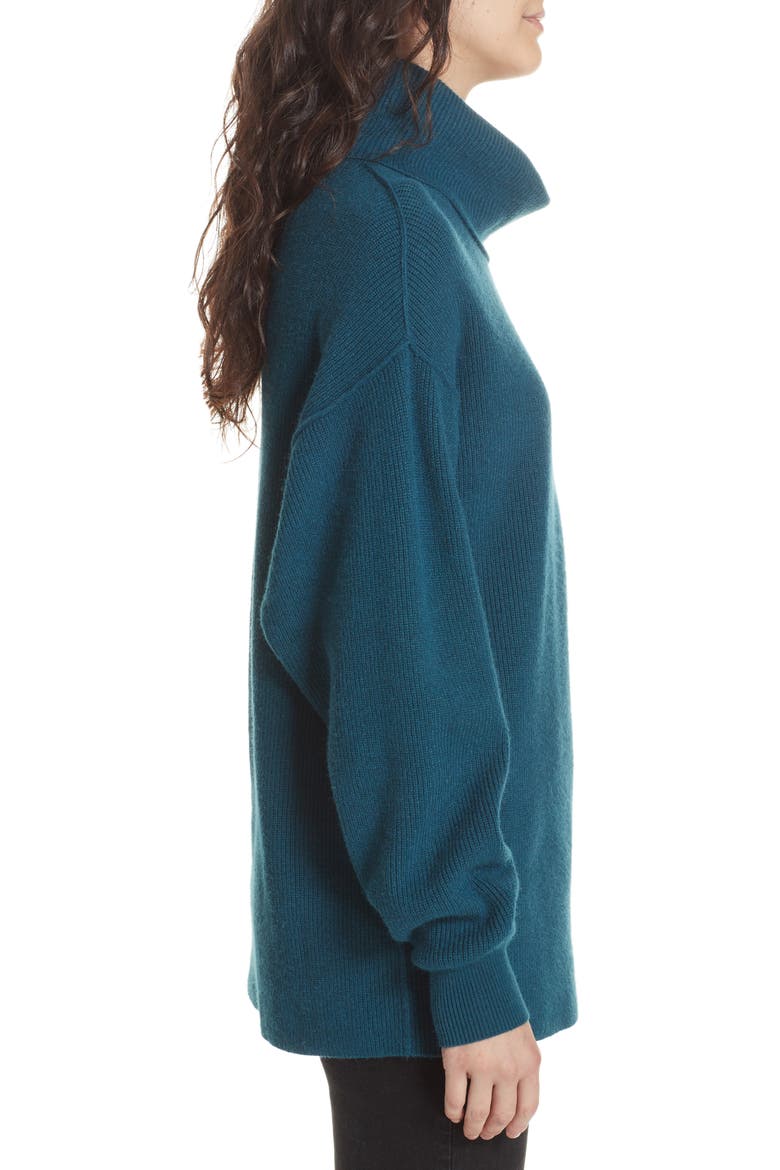 Softly Structured Knit Tunic, Alternate, color, DEEP JADE