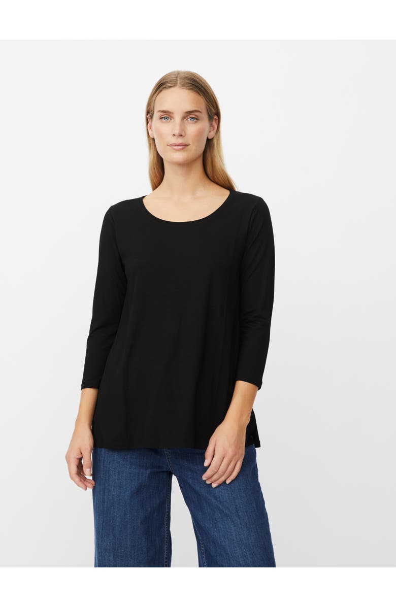 Masai Copenhagen MaCecille 3/4 Sleeve T-Shirt, Main, color, Black