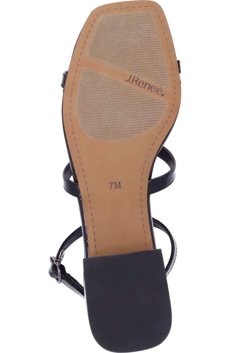 J. Reneé Heartly Strappy Sandal, Alternate, color, Black