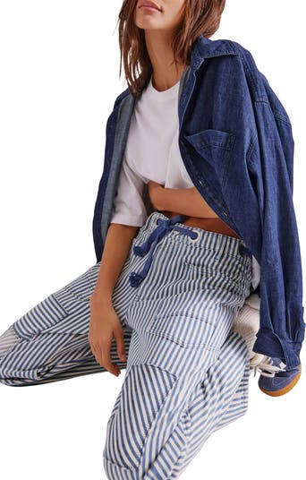 Moxie Railroad Stripe Pants
