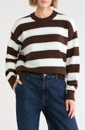 Vigoss Striped Crewneck Sweater