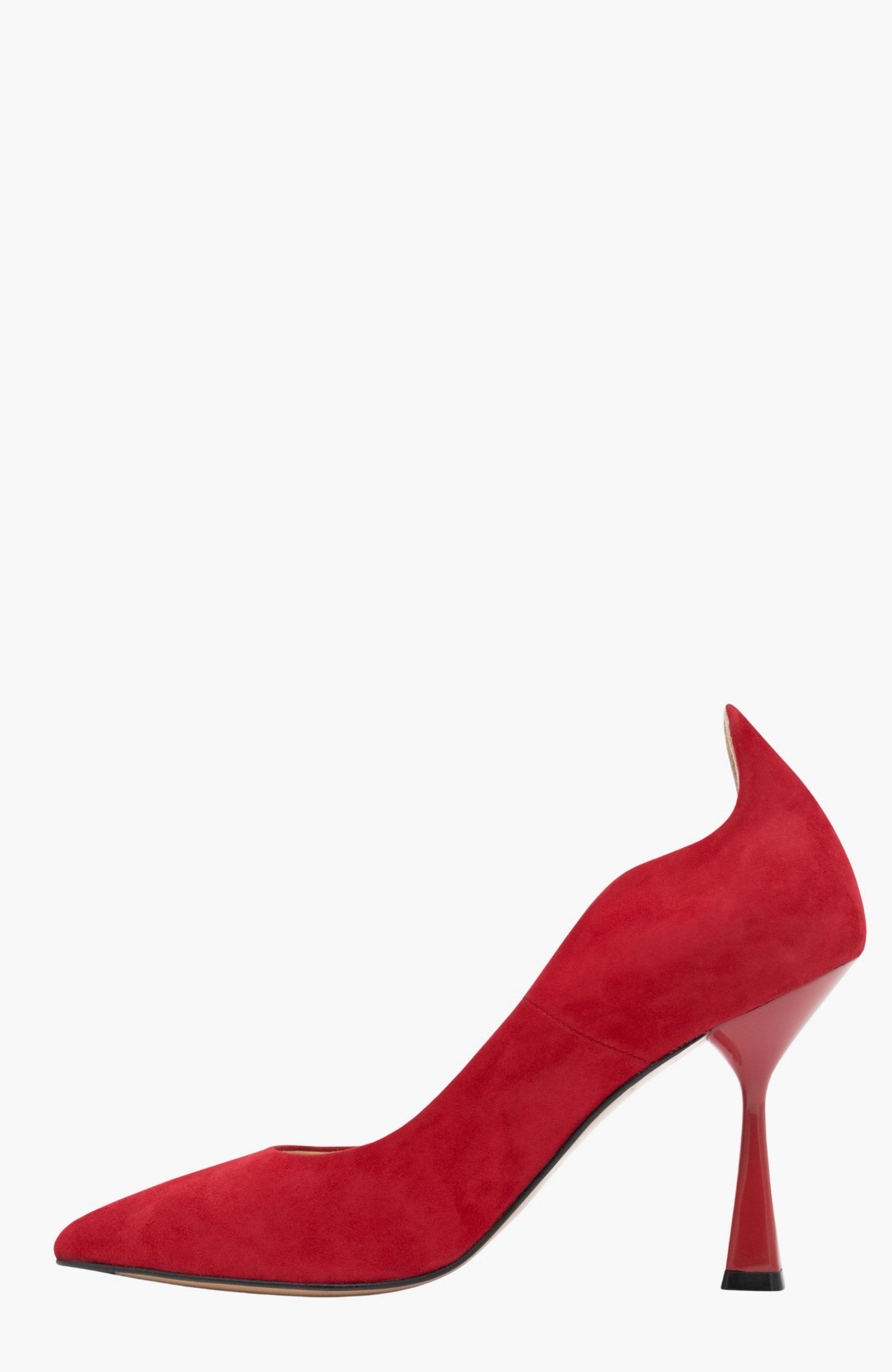 Endless Love Suede High Heel Pumps, Alternate, color, Red