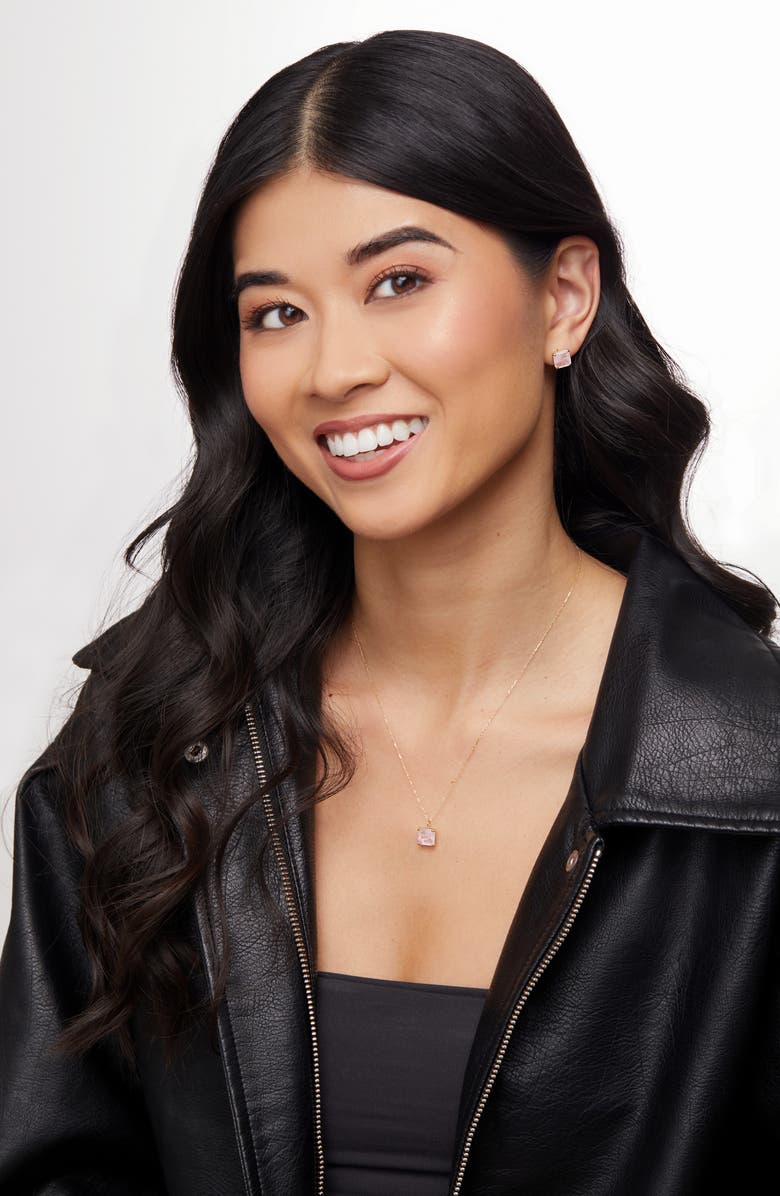 Bony Levy 14K Gold Pink Quartz Pendant Necklace, Alternate, color, 