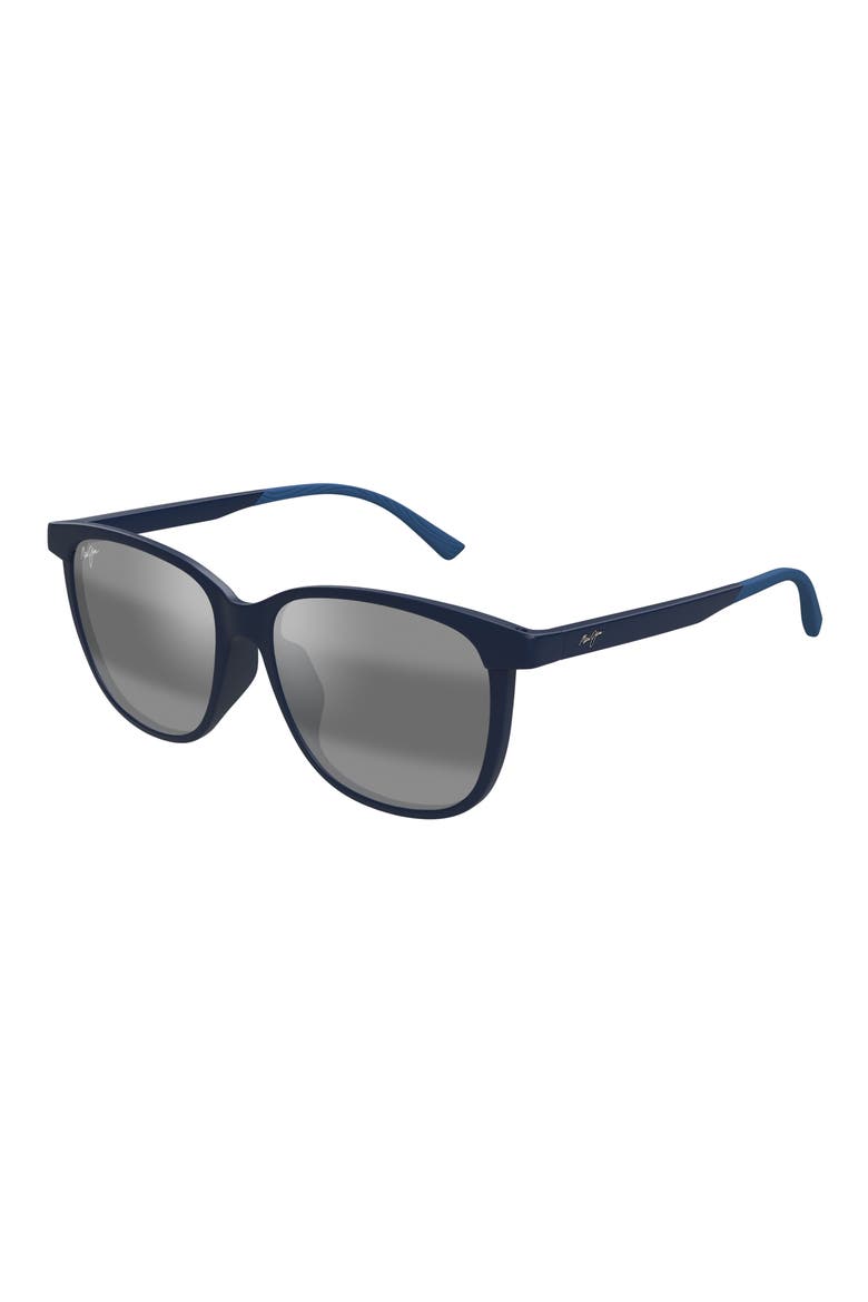 Ilikea 56mm Polarized Square Sunglasses, Alternate, color, BLUE