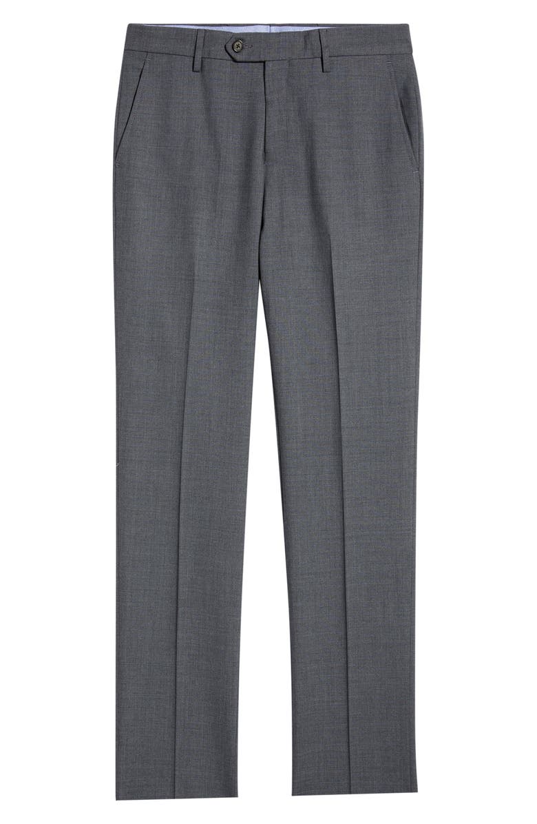 Berle Flat Front Tropical Weight Wool Dress Pants, Main, color,