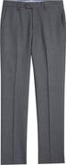 Berle Flat Front Tropical Weight Wool Dress Pants