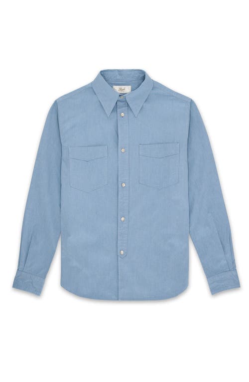 Fortela Prequel Cotton Shirt With Pockets In Blue
