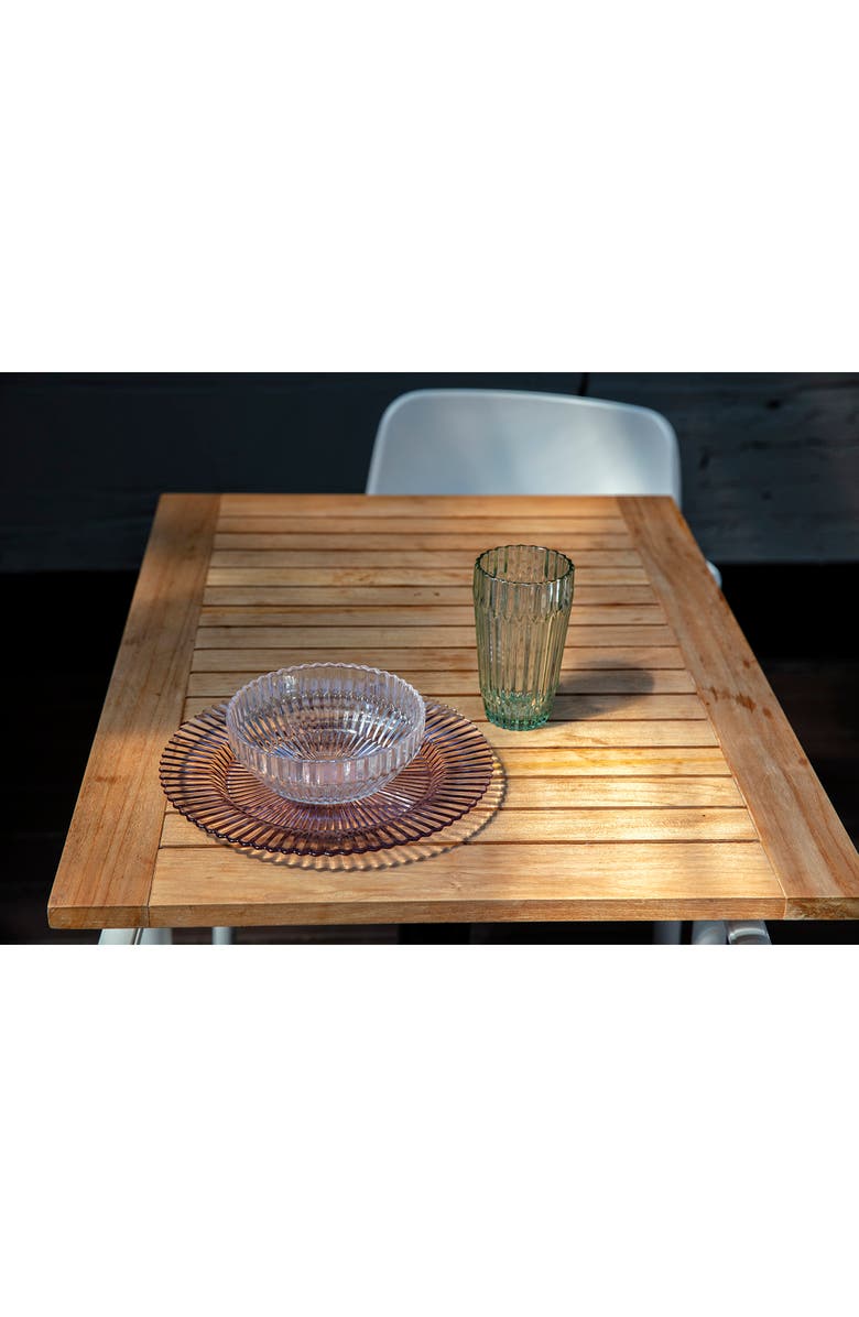 Fortessa Archie Set of 6 Green Iced Beverage Glasses, Alternate, color, Verde