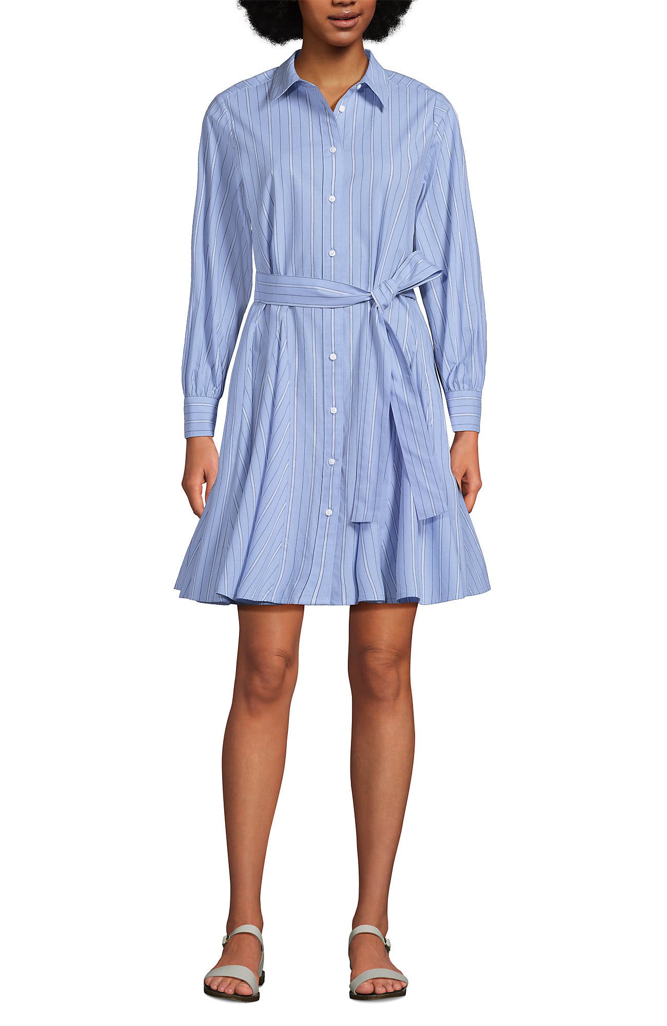 Light Sea Blue/White Stripe