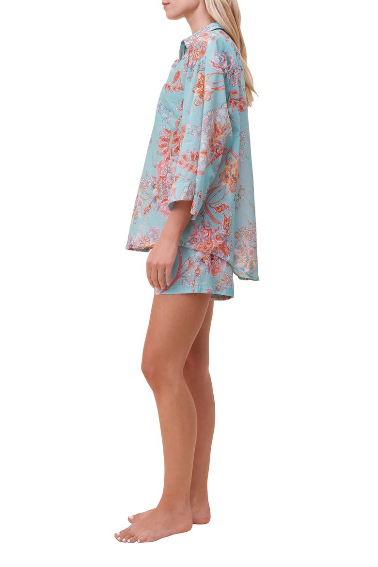 Coco Cotton & Silk Short Pajamas, Alternate, color, EGGSHELL