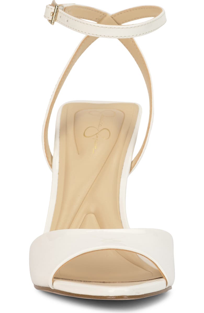 Jessica Simpson Davara Ankle Strap Pointed Toe Sandal, Alternate, color, White 02