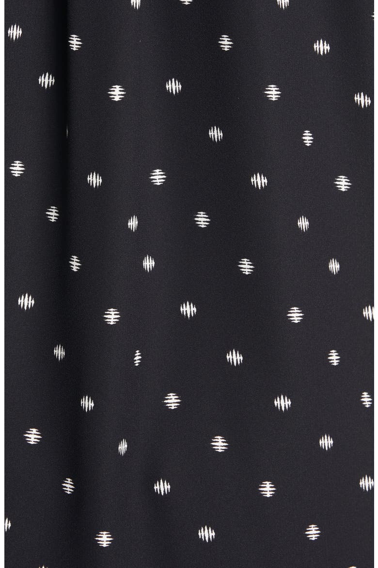 Daddy Dot Print Long Sleeve Button-Up Shirt, Alternate, color, TRUE BLACK / NATURAL WHITE