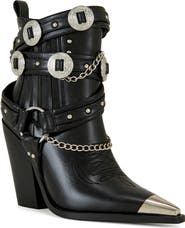 AZALEA WANG Riggins Studded Bootie