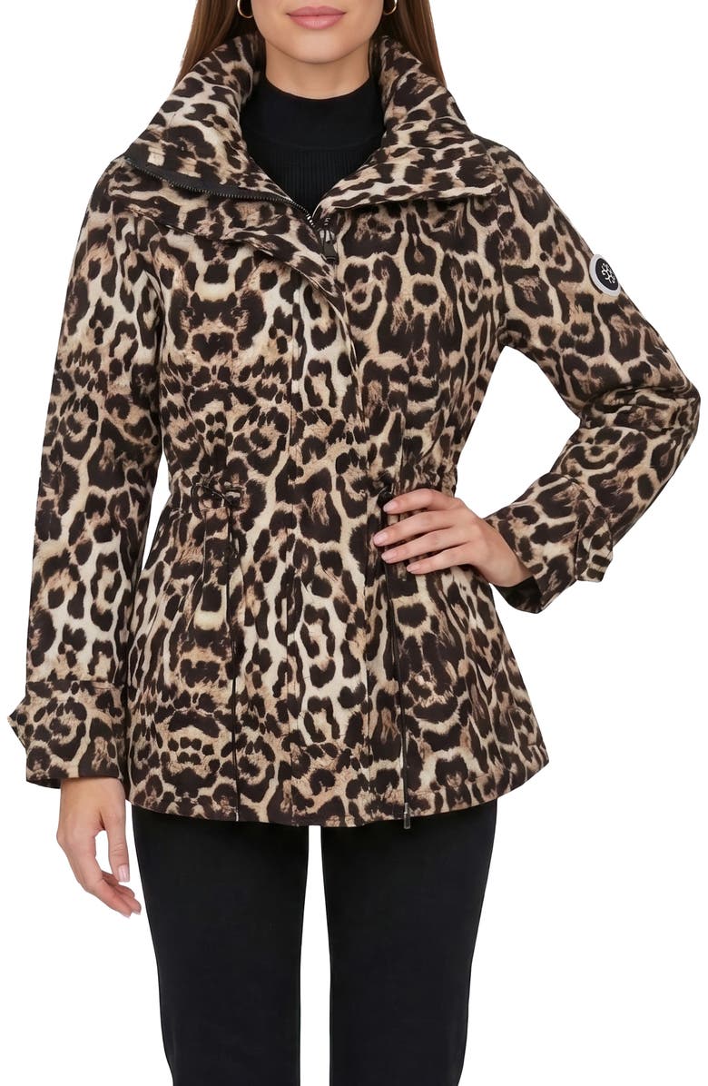 GORSKI Lightweight Printed Jacket With Concealed Hood, Alternate, color, Lprd