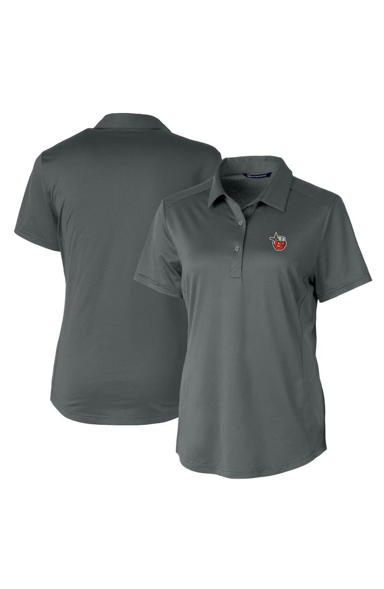 Cutter & Buck Women's  Cutter & Buck  Gray Fort Wayne TinCaps Prospect Textured Stretch Polo, Main, color, 