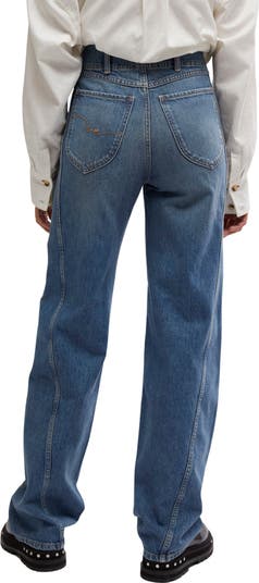 Aster Seamed Relaxed Straight Leg Jeans