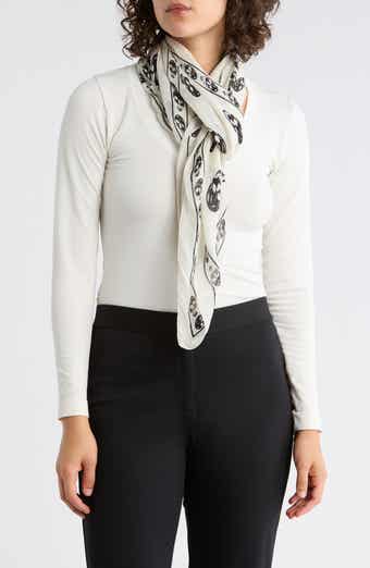 McQueen Classic Skull Silk Scarf