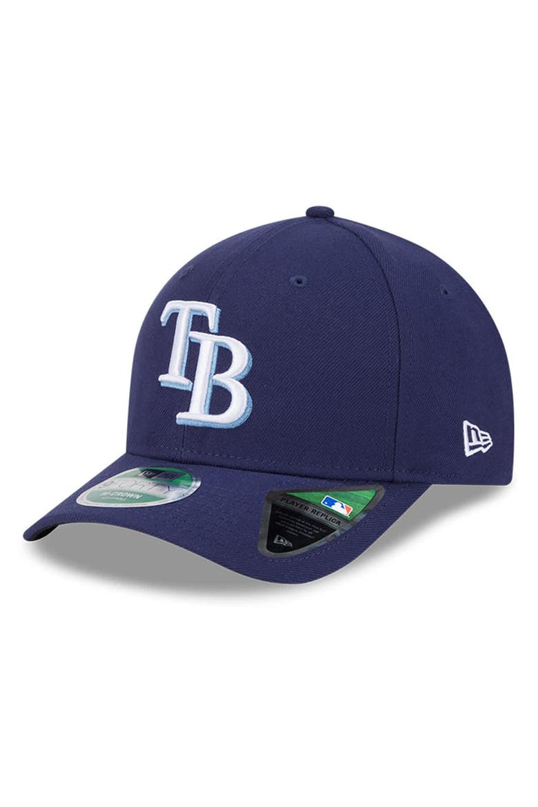 Men's New Era  Navy Tampa Bay Rays Player Replica 9FORTY Adjustable Hat, Main, color, Navy