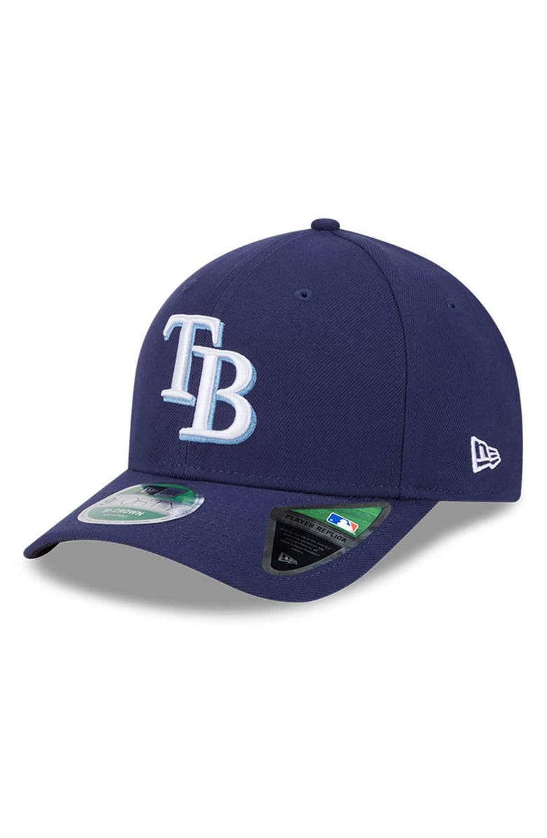 New Era Men's New Era Navy Tampa Bay Rays Player Replica 9FORTY Adjustable Hat, Main, color, Navy