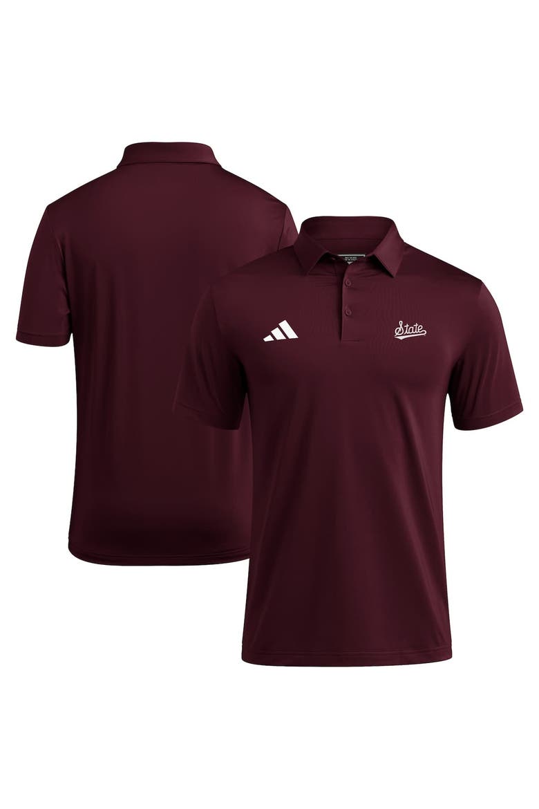 Men's adidas Maroon Mississippi State Bulldogs Ultimate 365 Polo, Main, color, Maroon
