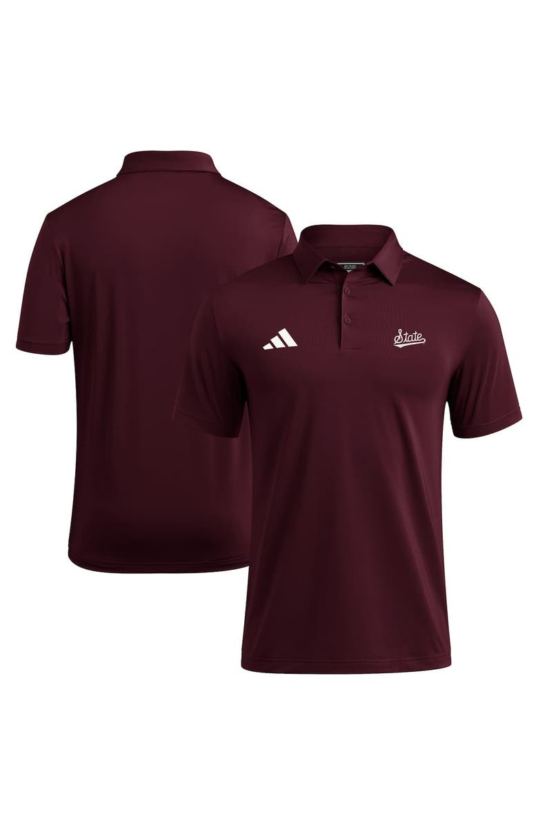 adidas Men's adidas Maroon Mississippi State Bulldogs Ultimate 365 Polo, Main, color, Maroon