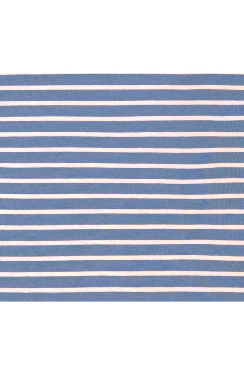 Busy Bees Bateau Tee Blue Stripe, Alternate, color, Blue Stripe