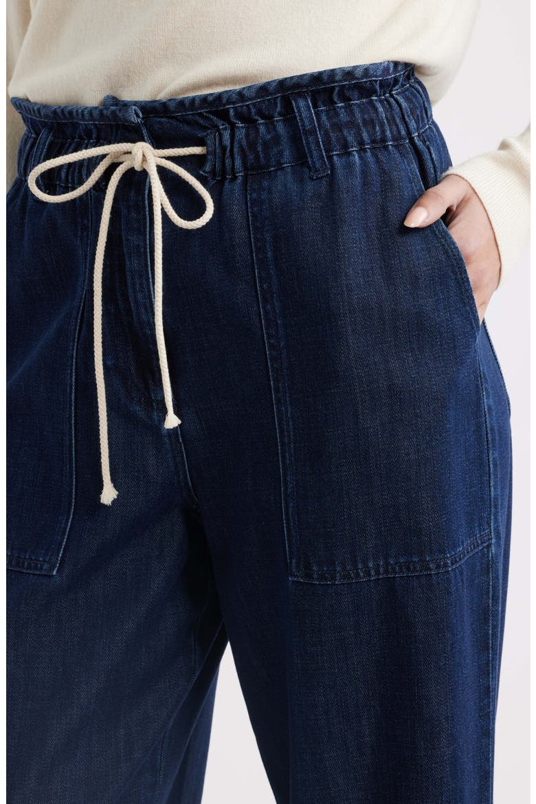 Ryan Wide Leg Drawstring Jeans, Alternate, color, RINSE INDIGO