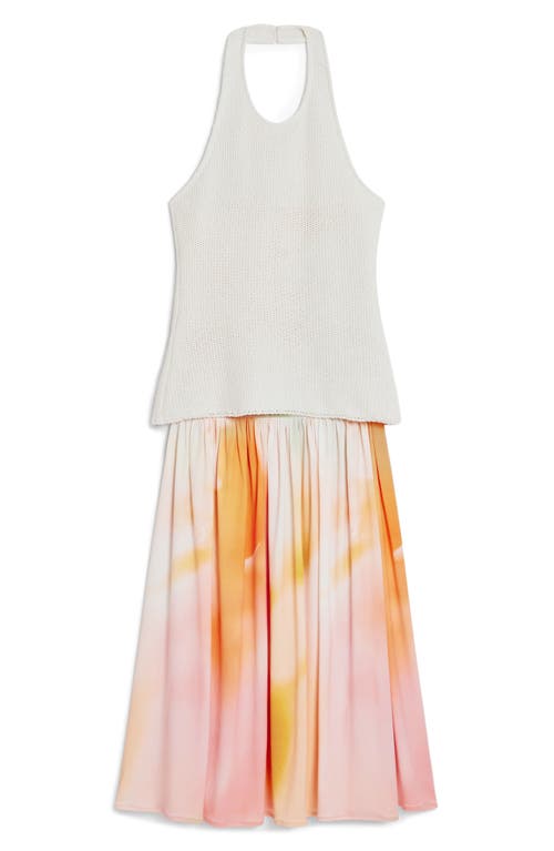 Desigual Halter Neck Max Dress In Multi
