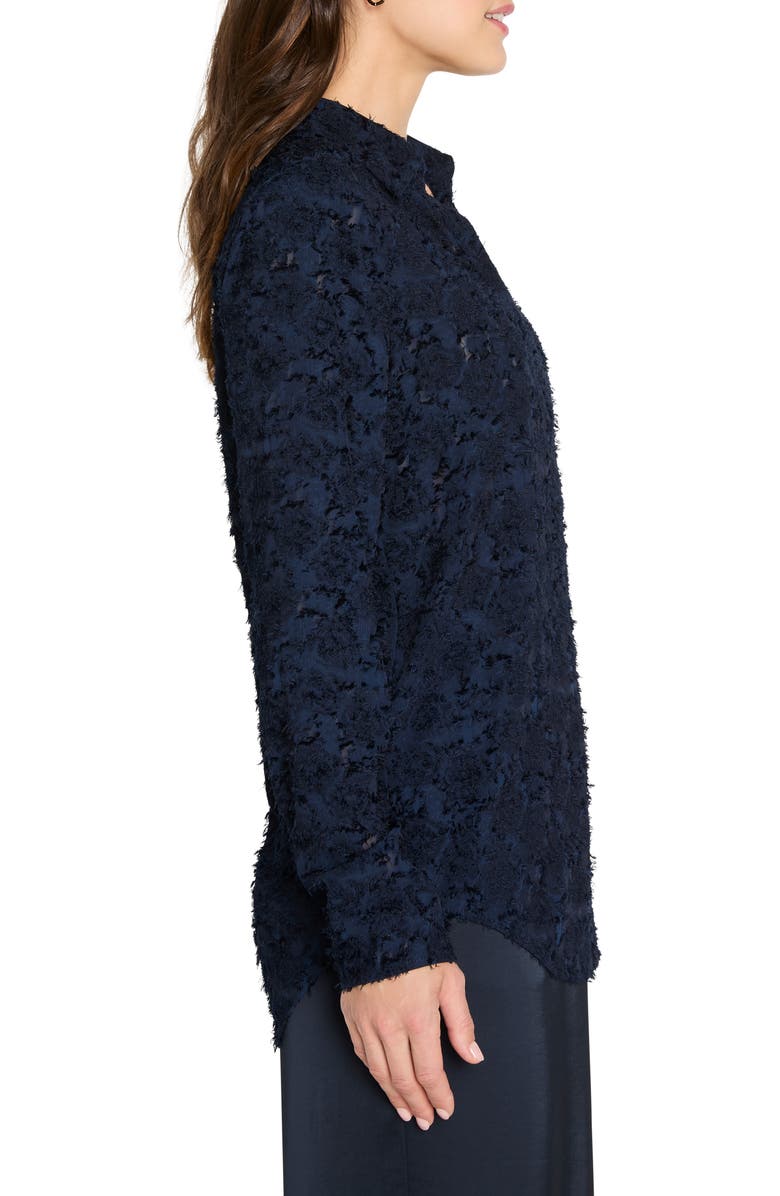 NIC+ZOE Any Occasion Jacquard Top, Alternate, color, Dark Indigo