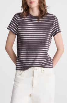 Stripe Relaxed Cotton Jersey T-Shirt