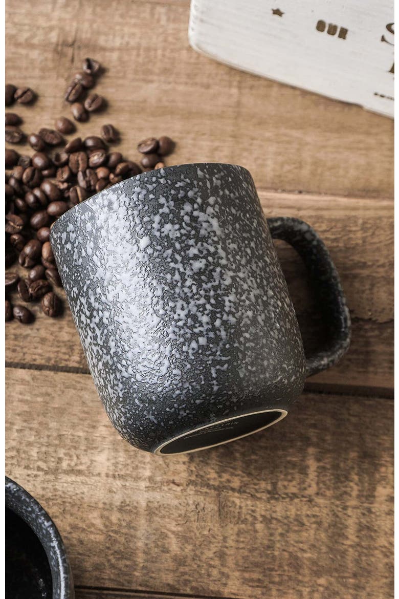 Tom Stoneware 4-Piece Mug Set, Alternate, color, Black and White