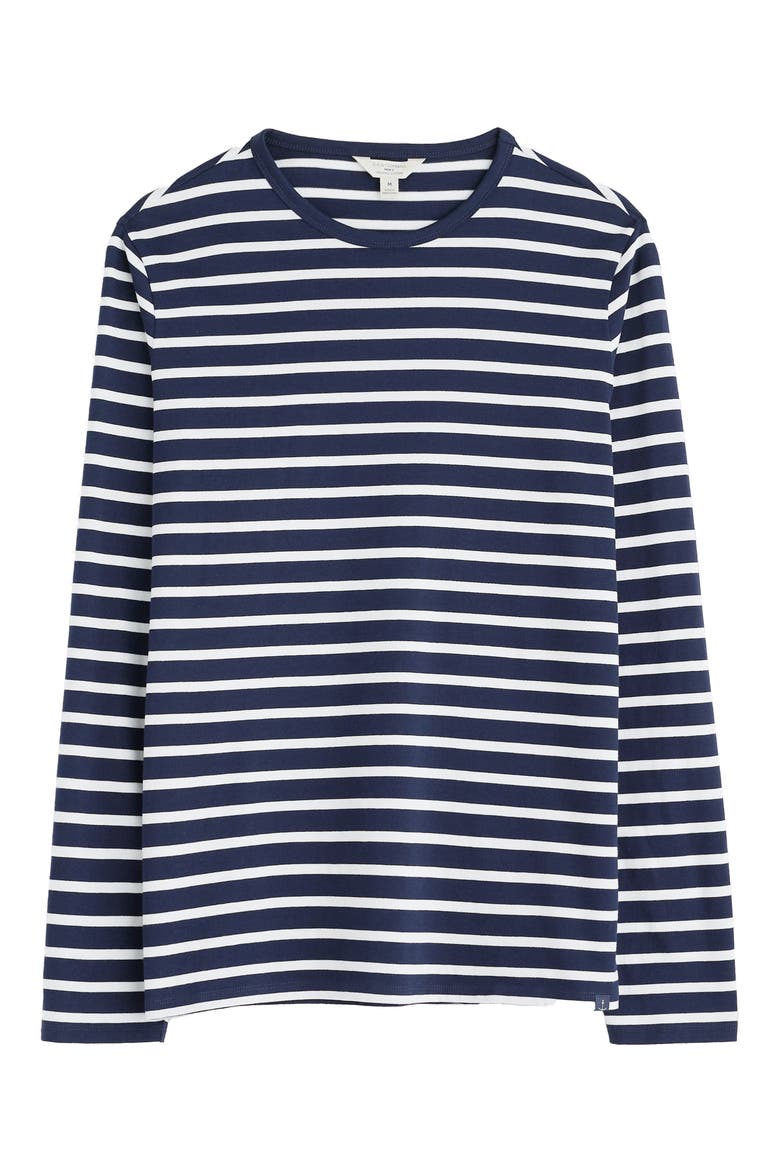 Sailor Stripe Long Sleeve T-Shirt, Main, color, BRETON MARITIME CHALK