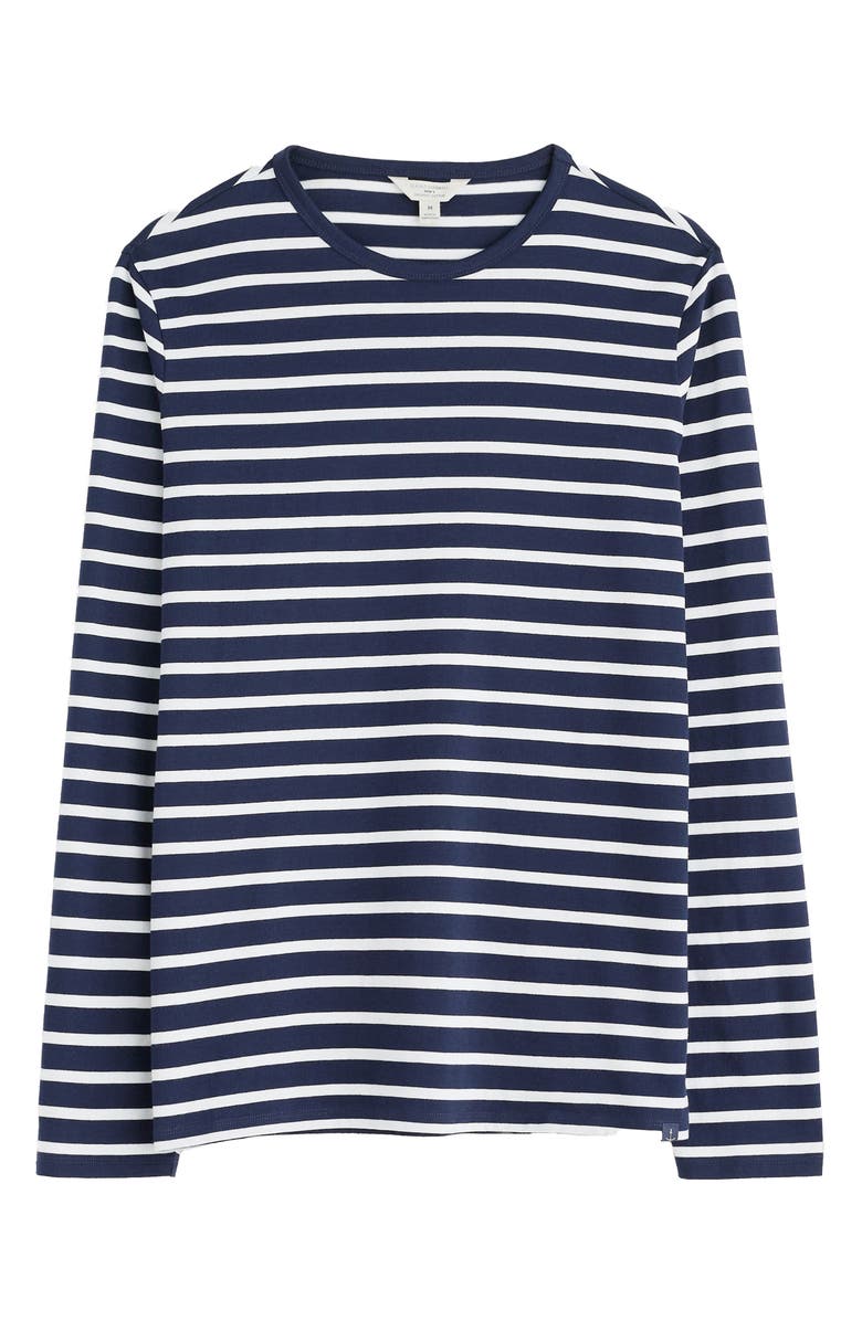 Seasalt Cornwall Sailor Stripe Long Sleeve T-Shirt, Main, color, Breton Maritime Chalk
