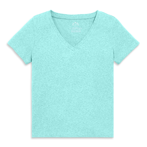 Shop Primary Adult Heathered Easy V-neck Tee In Mist