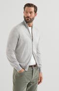 Brunello Cucinelli Cashmere and silk lightweight cardigan with zipper