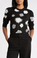 Diane von Furstenberg Willa Short Sleeve Crop Sweater