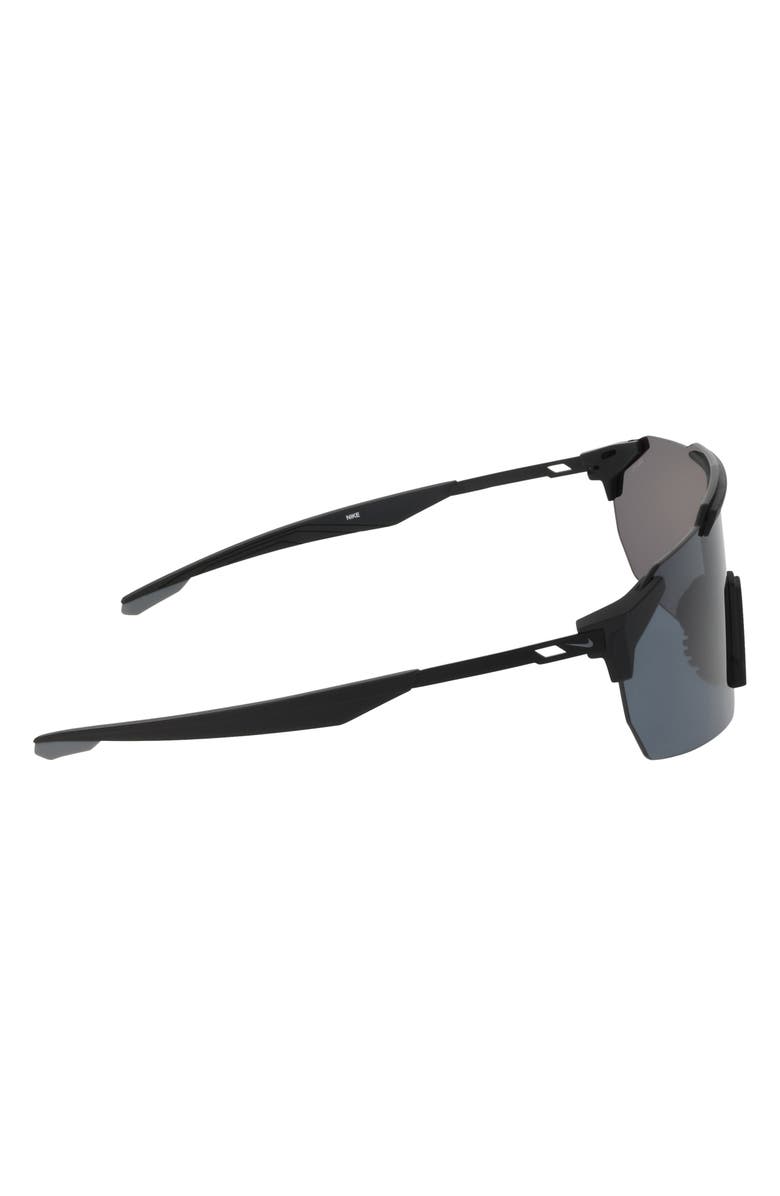 Nike Limitless 61mm Shield Sunglasses, Alternate, color, Matte Black / Grey