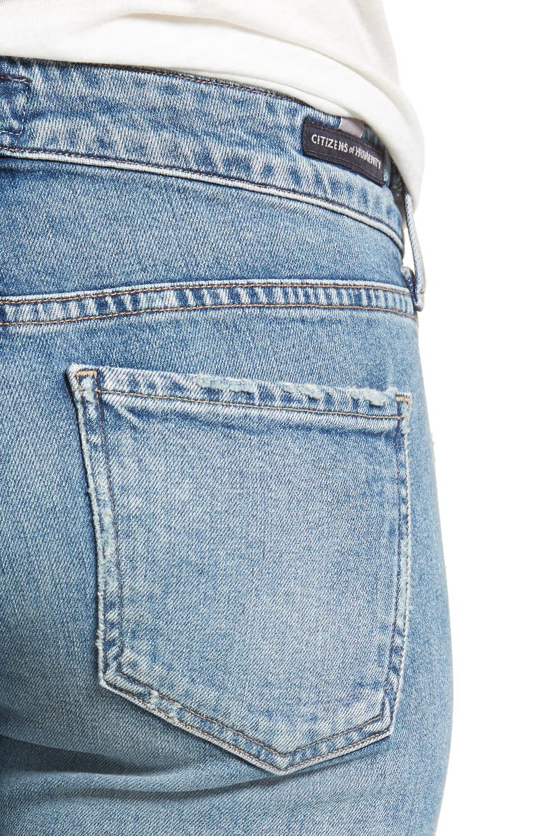 Citizens of Humanity Racer Ripped Skinny Jeans, Alternate, color, 