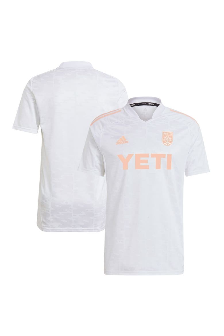 Men's adidas White Austin FC 2022 Primeblue Replica Jersey, Main, color, White