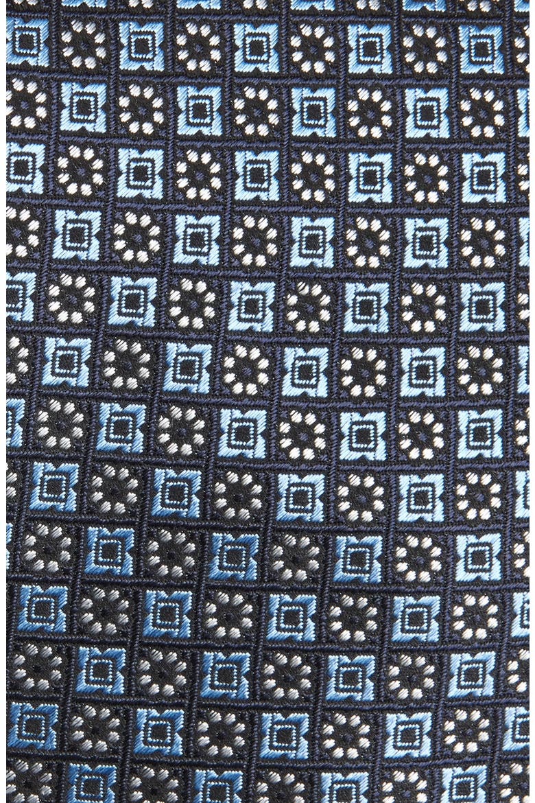 Medallion Mulberry Silk Tie, Alternate, color, BLUE