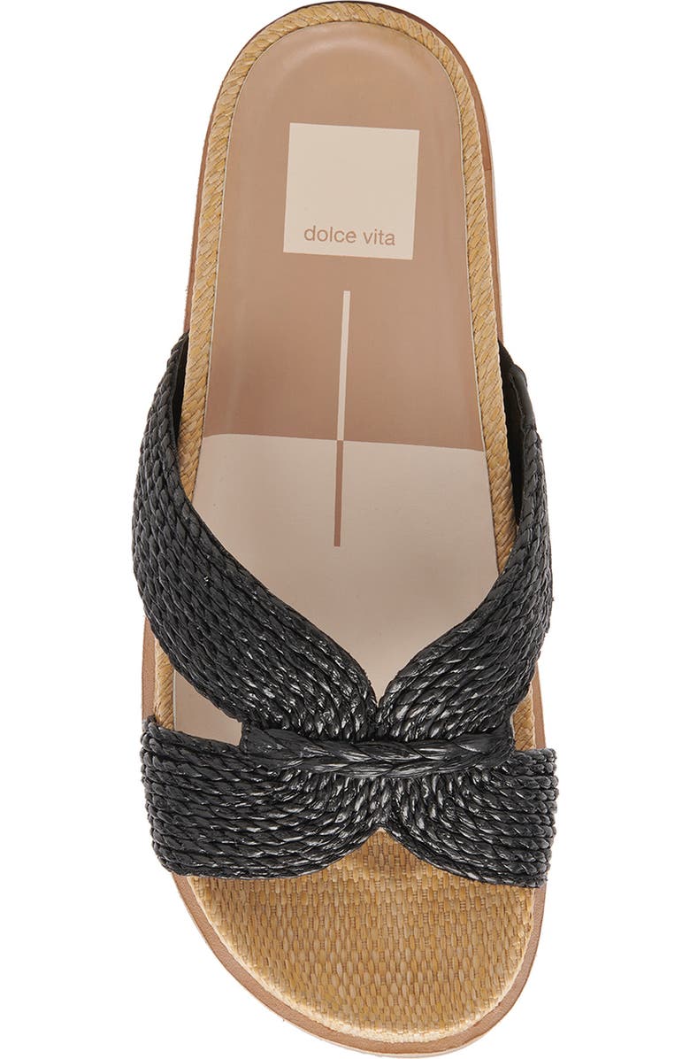 Dolce Vita Selda Raffia Slide Sandal, Alternate, color,