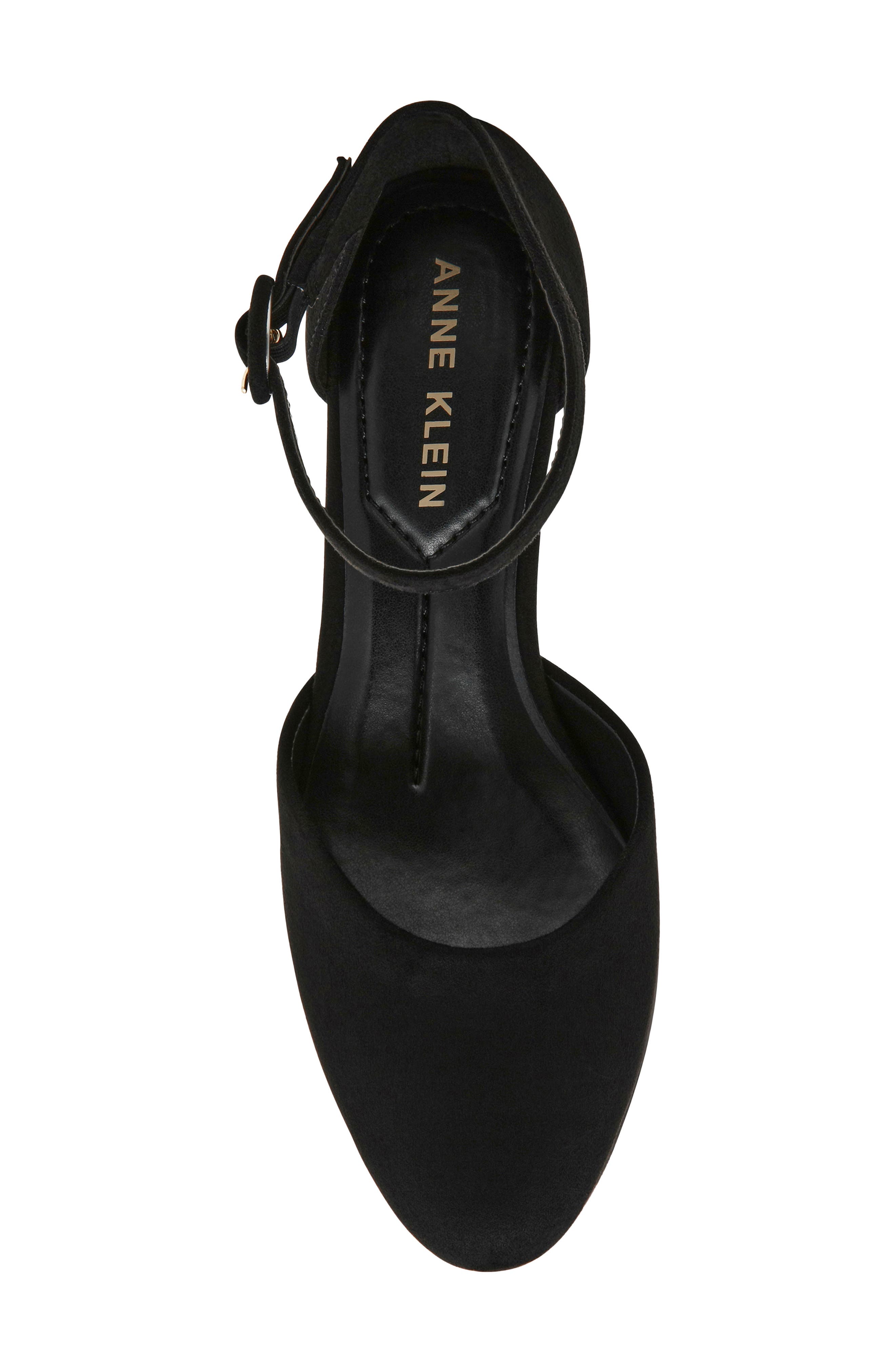 Faith Platform Ankle Strap Pump, Alternate, color, BLACKK MICRO SUEDE