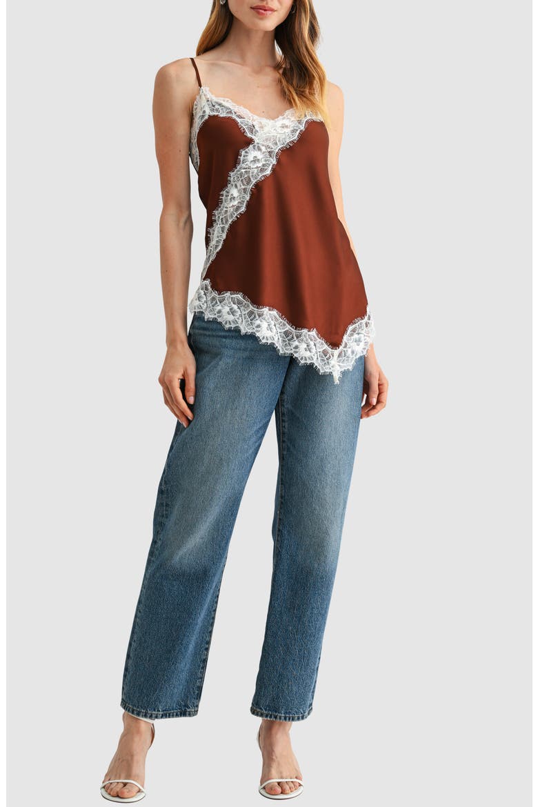 Lush Lace Trim Asymmetrical Camisole (Women) | Nordstromrack