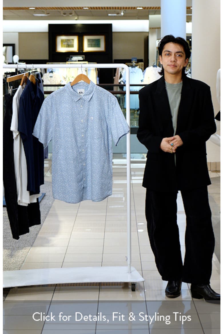 Apero Classic Fit Print Short Sleeve Button-Up Shirt video