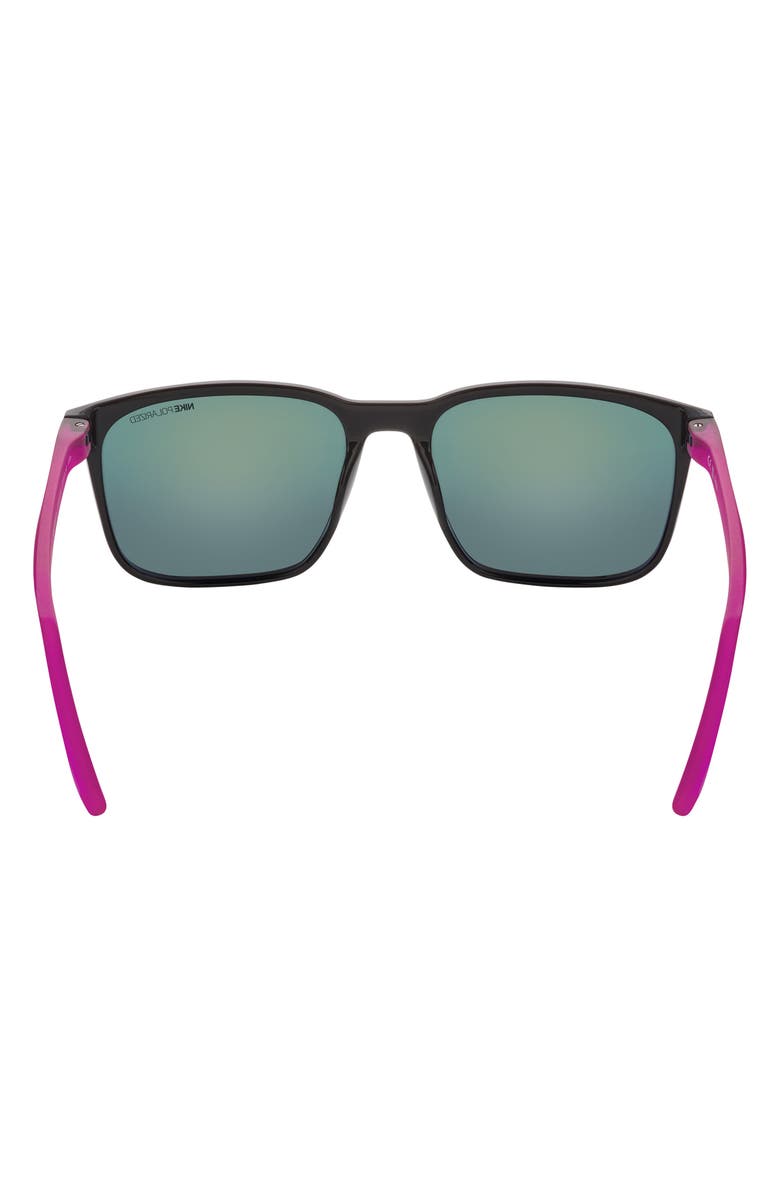 Nike Rave 57mm Polarized Square Sunglasses, Alternate, color,