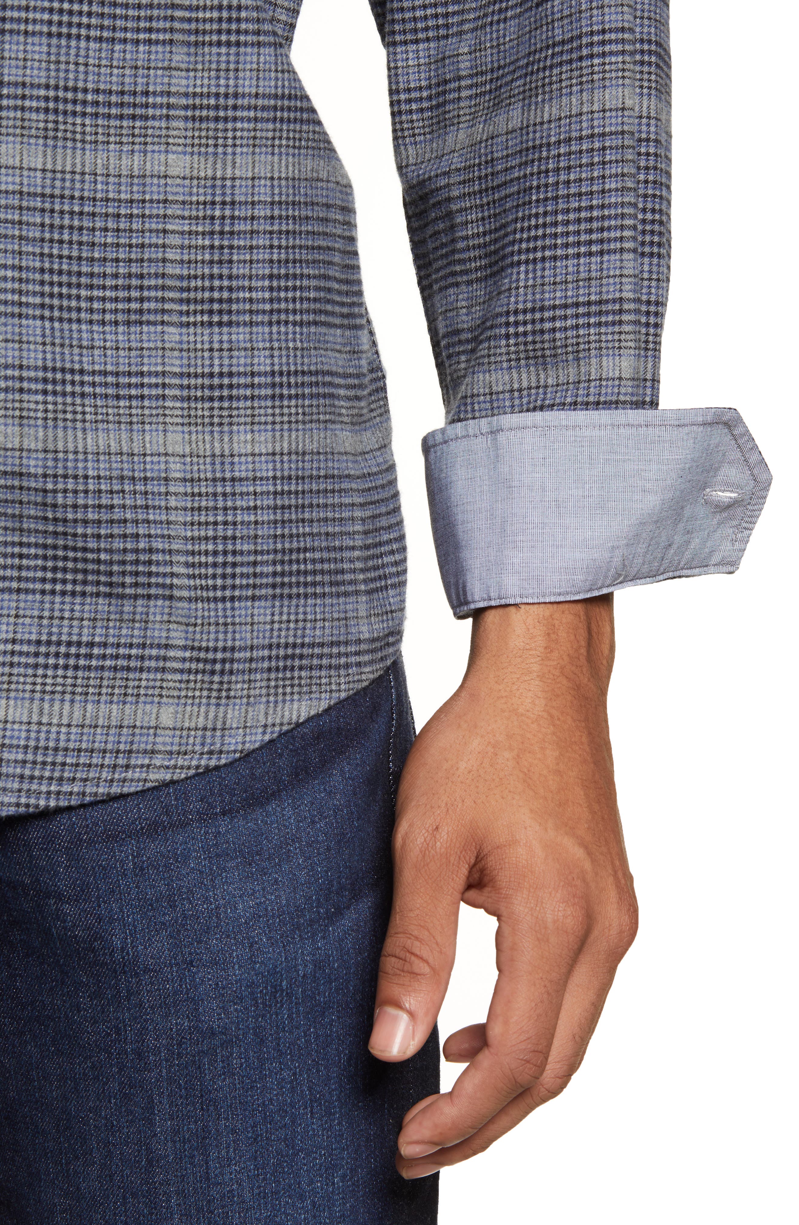 Ben Sherman Trim Fit Plaid Button-Down Flannel Shirt (Men) | Nordstrom