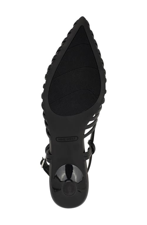 Nine West Resta Slingback Kitten Heel Pump In Black
